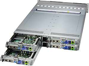 X10DRT-PIBF XEON x8/2667v4 x2 x4ユニット/ 2ノードまたは4ノードのBigTwin® 2Uツインアーキテクチャ｜Supermicro