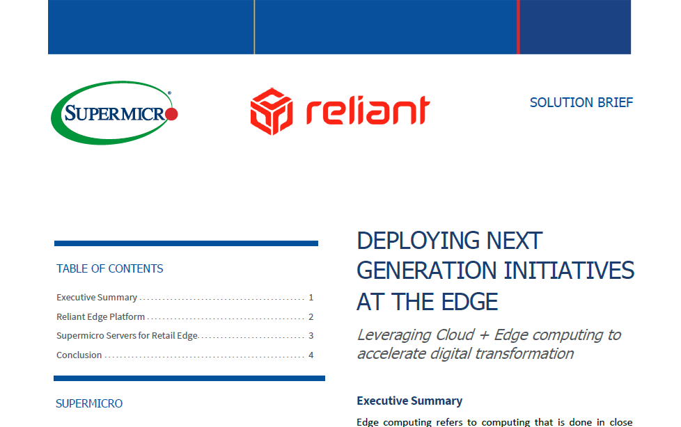 Thumbnail – Solution Brief: Deploying Next Generation Initiatives at the Edge