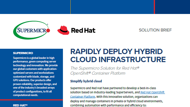 Thumbnail: Solution Brief - Rapidly Deploy Hybrid Cloud Infrastructure