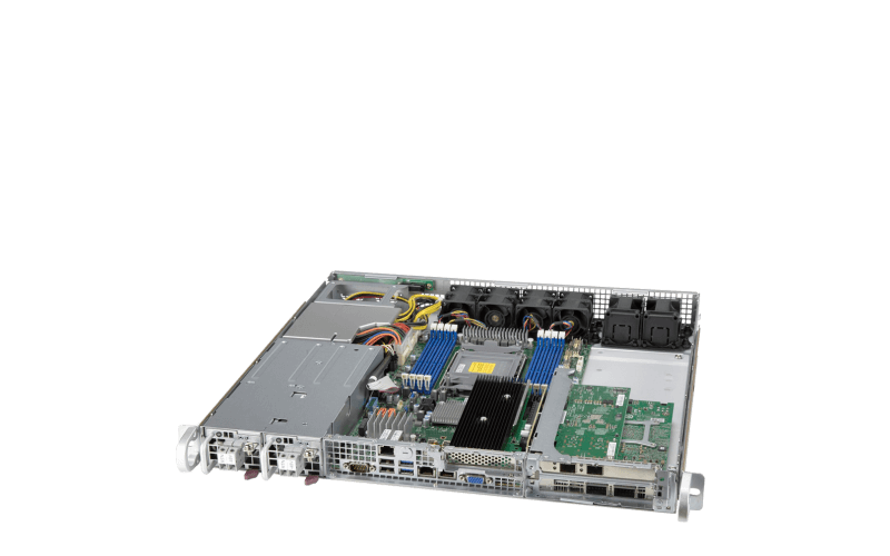 Serveur 1U WIO à faible profondeur Supermicro certifié NEBS niveau 3