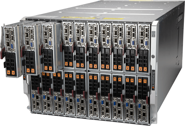 AMD CPU Server Enterprise Solutions - 8U H12 SuperBlade System