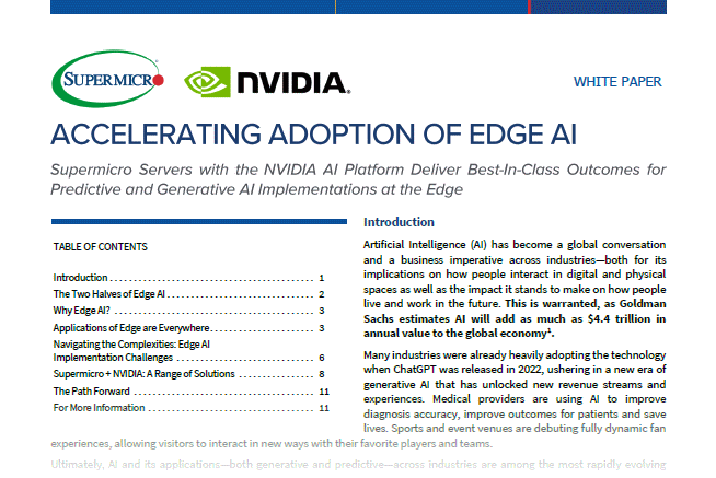 Thumbnail: White Paper – Accelerating the Adoption of Edge AI 