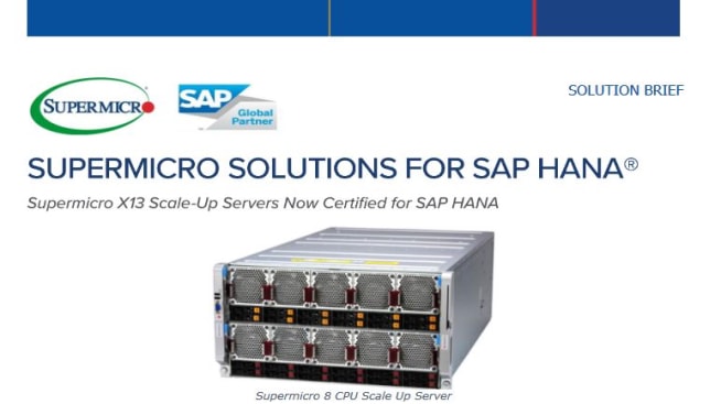 Thumbnail: Solution Brief – Supermicro Solutions For SAP HANA® 