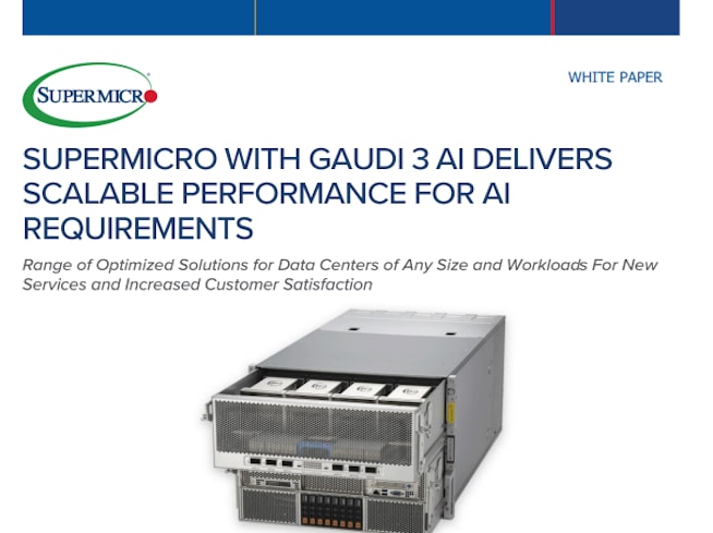 サムネイルホワイトペーパー - GAUDI 3 AIを搭載したSupermicro AI要件に対応するスケーラブルなパフォーマンスを実現 