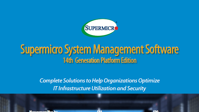 Thumbnail: Supermicro System Management Software (14th Generation Platform Edition)