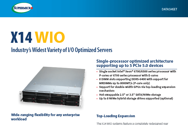 X14 WIO Datasheet