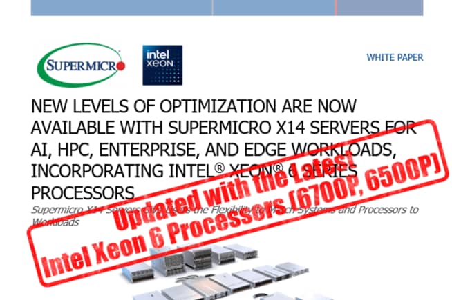 X14 Servers White Paper (updated for Intel Xeon 6700P/6500P) 