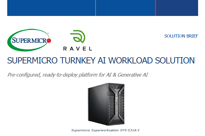 Vignette : Résumé de la solution - Solution clé en main de Supermicro pour les charges de travail liées à l'IA (Intel) 