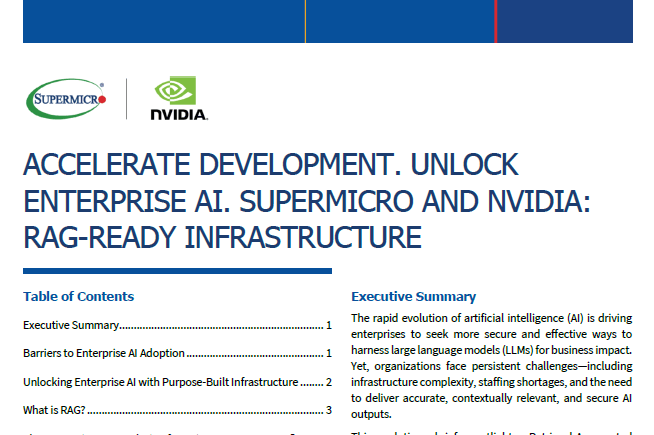Vignette : Présentation de la solution d'IA d'entreprise Supermicro + NVIDIA RAG-Ready