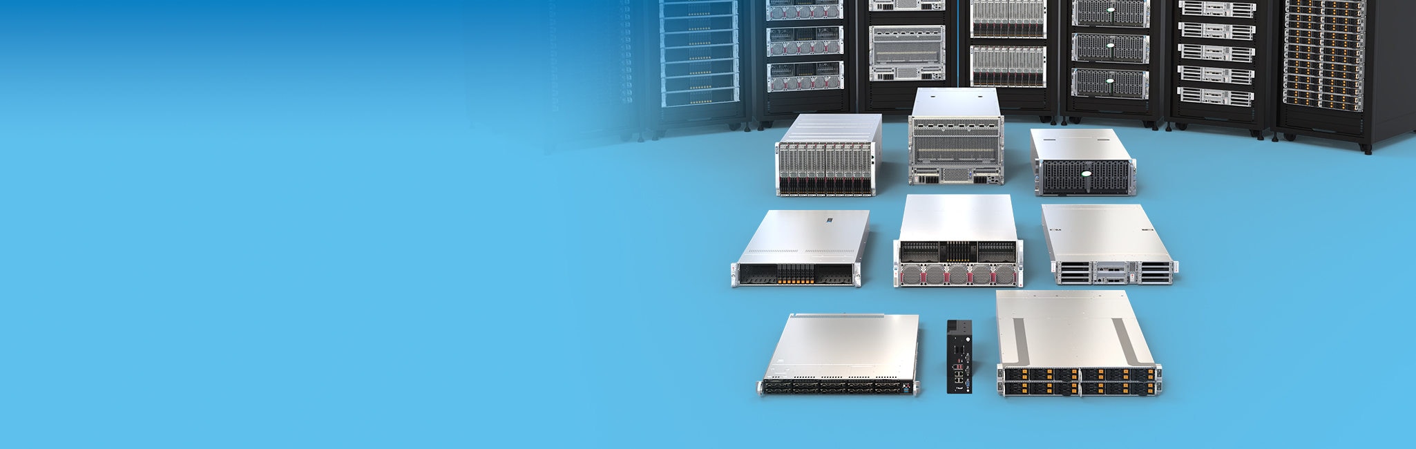 Super Micro Computer server racks — the company whose co-founder was arrested for AI chip smuggling