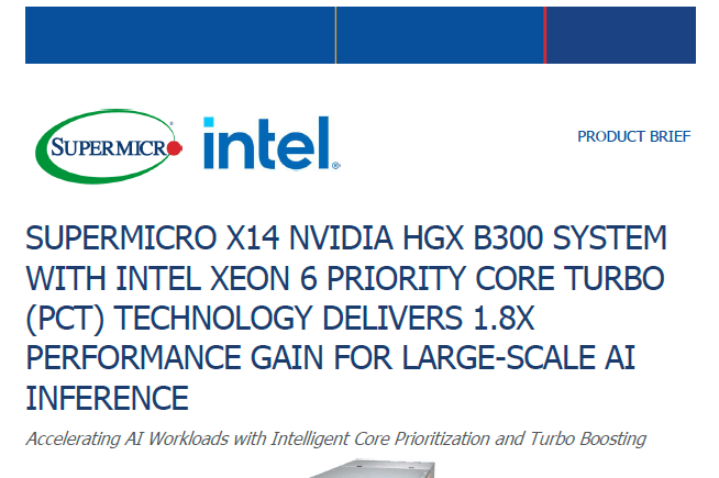 縮圖：產品簡介Supermicro Intel 展示 PCT 的優勢