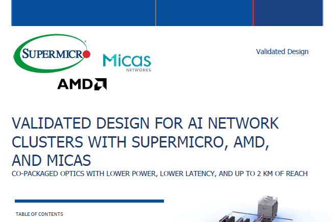 Thumbnail: SMCI, AMD, Micas Validated Design document