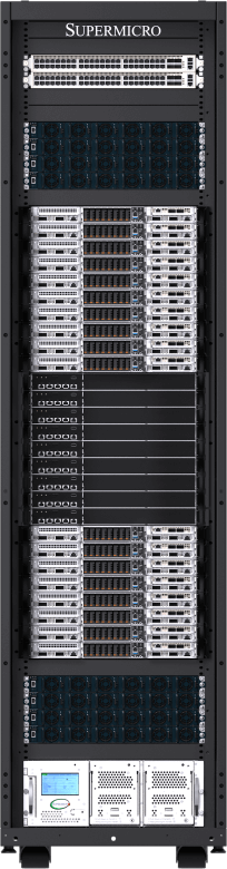 Supermicro NVIDIA GB300 NVL72 SuperCluster (Liquid-to-Liquid)