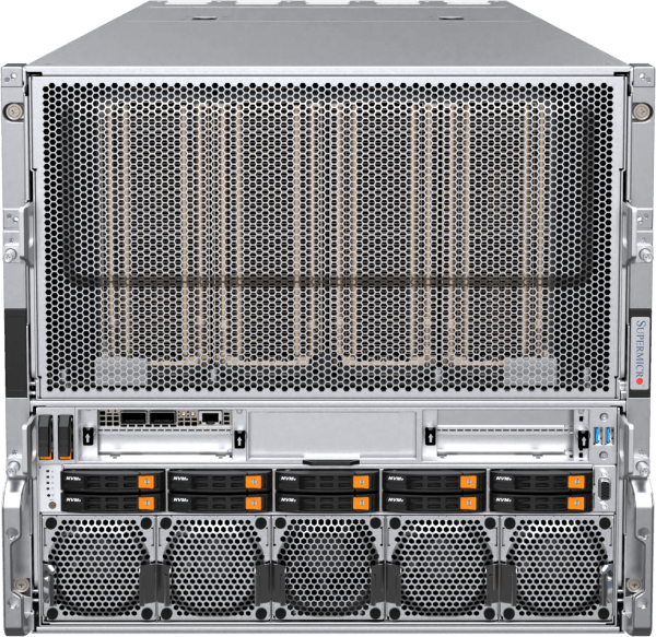 Supermicro 10U Air-cooled System for NVIDIA HGX B200 8-GPU