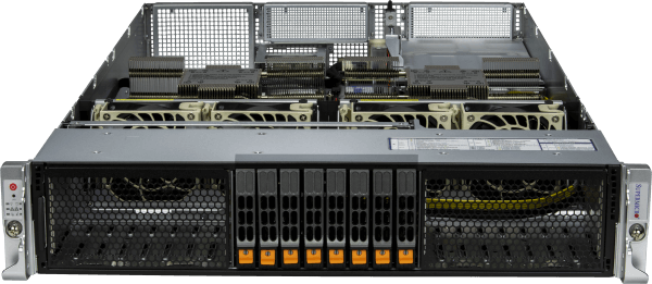 Supermicro 2U Hyper system supporting NVIDIA L40S GPU