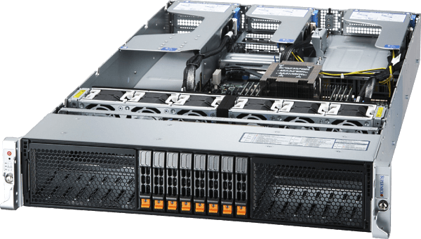 Supermicro 2U 4GPUラックマウントワークステーション