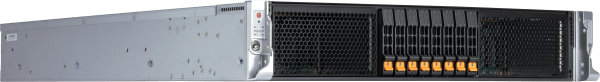 Supermicro 2Uラックマウントシステム、4ダブル幅または8シングル幅GPU搭載