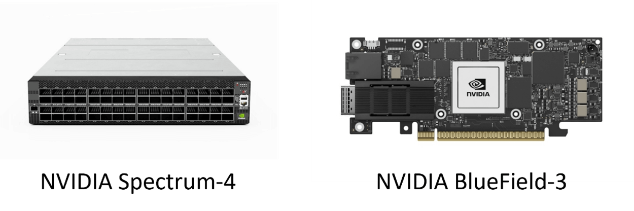 NVIDIA Spectrum-4 and NVIDIA BlueField-3