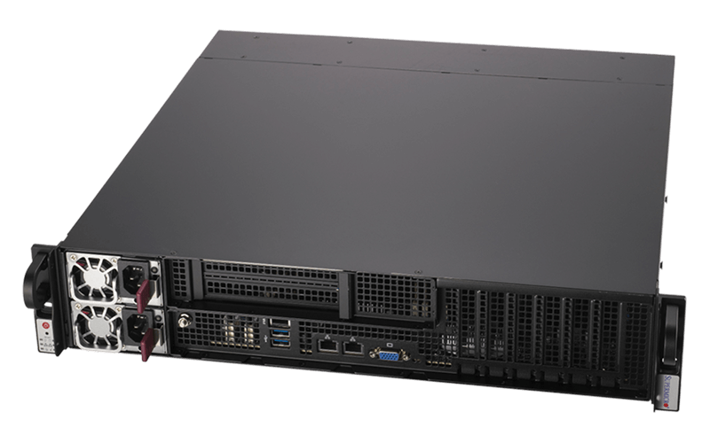 Supermicro 2U Edge AI System with Intel® Xeon® 6700/6500 series processors with P-cores or 6700 series processors with E-cores