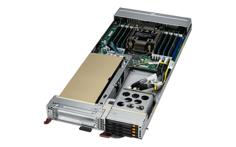Supermicro Single-width SuperBlade with Intel® Xeon® 6700/6500-series processors with P-cores or E-cores