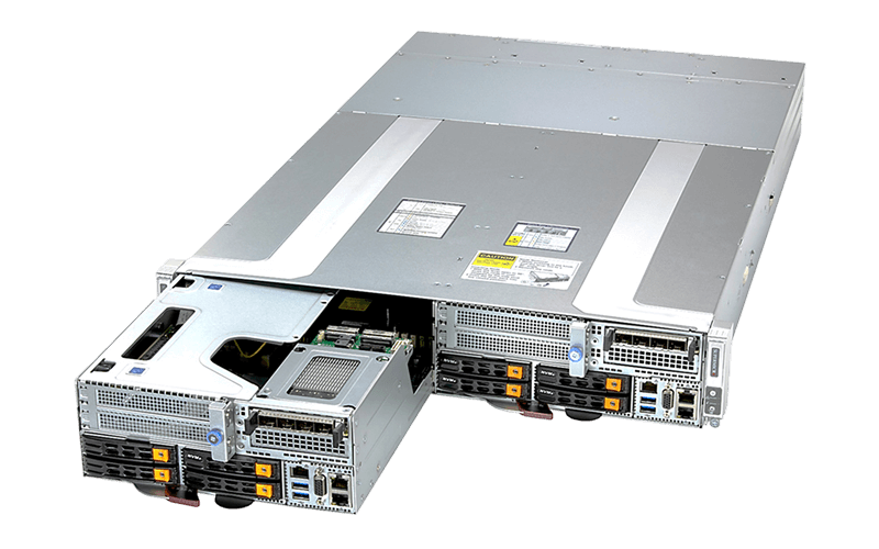 Supermicro 2U 2-Node GrandTwin SuperServer with Single Intel® Xeon® 6900 series processors with P-cores