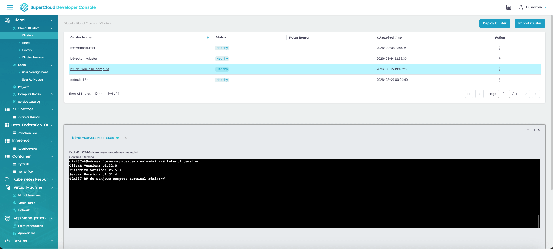 Screenshot - SuperCloud Director (SCD)
