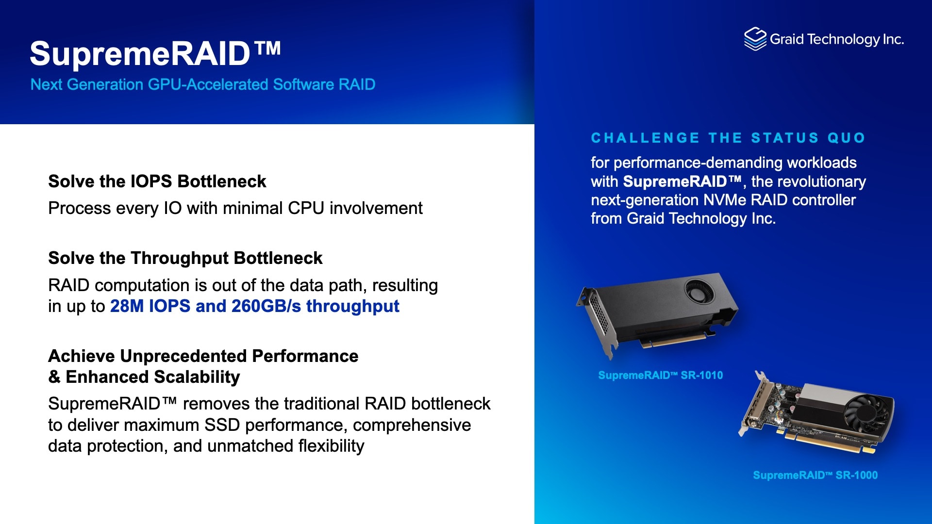 Know Your Options: SupremeRAID™ vs. Hardware RAID