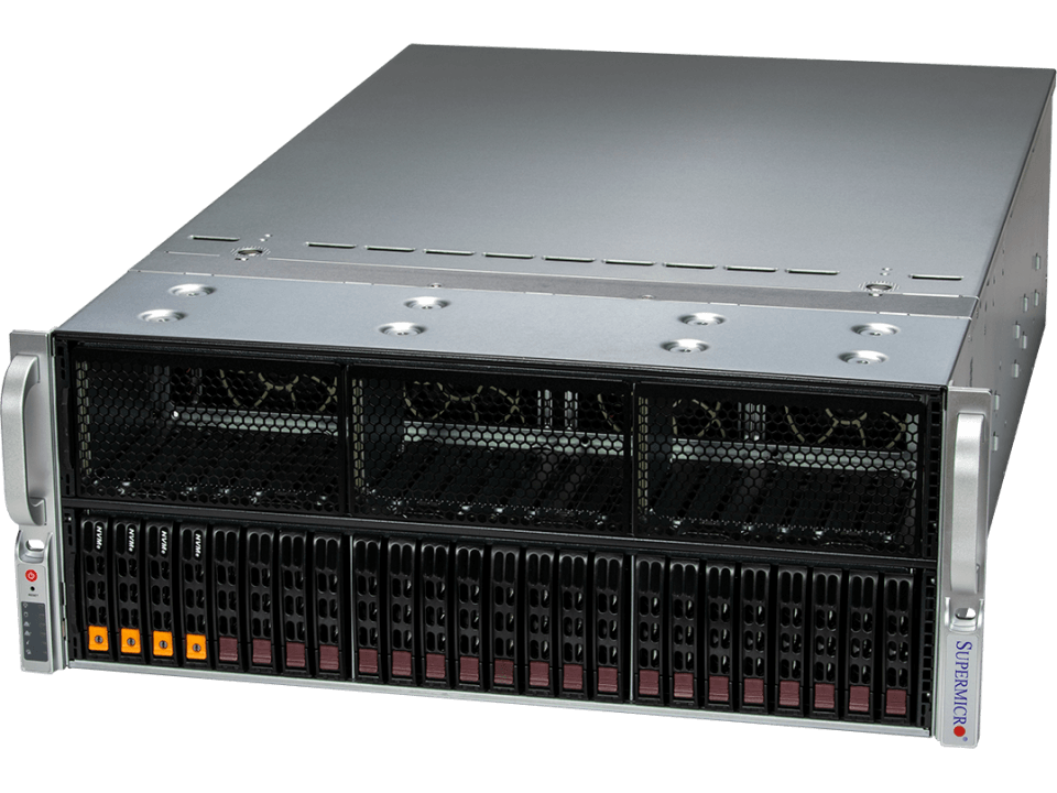 Système Supermicro 4U 4-GPU avec refroidissement liquide en option