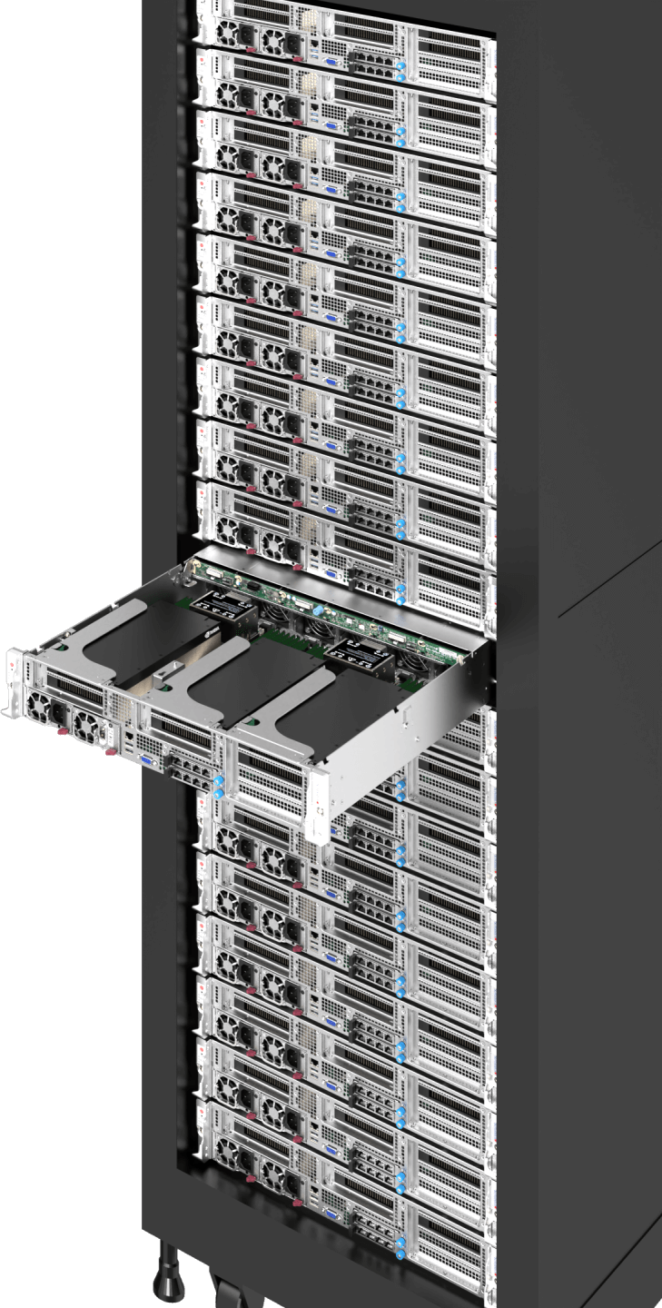 Supermicro server rack setup for 5G/Edge