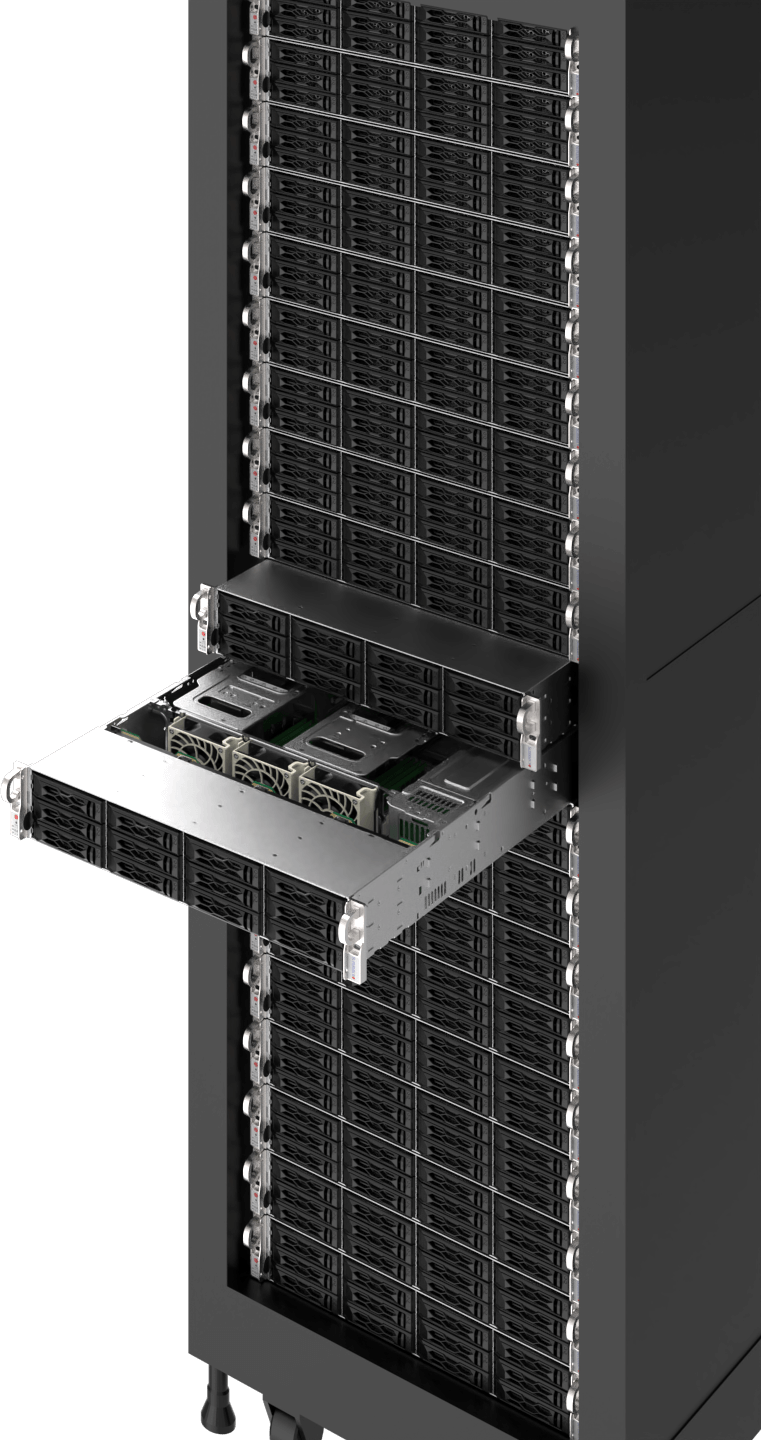 Supermicro server rack setup for cloud