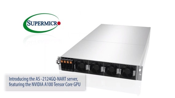 サムネイル：動画 – SuperMinute：HGX A100 4-GPU搭載の2Uシステム