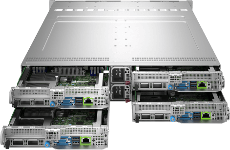 大きなワークロードサイズBigTwin® 2U 4ノード