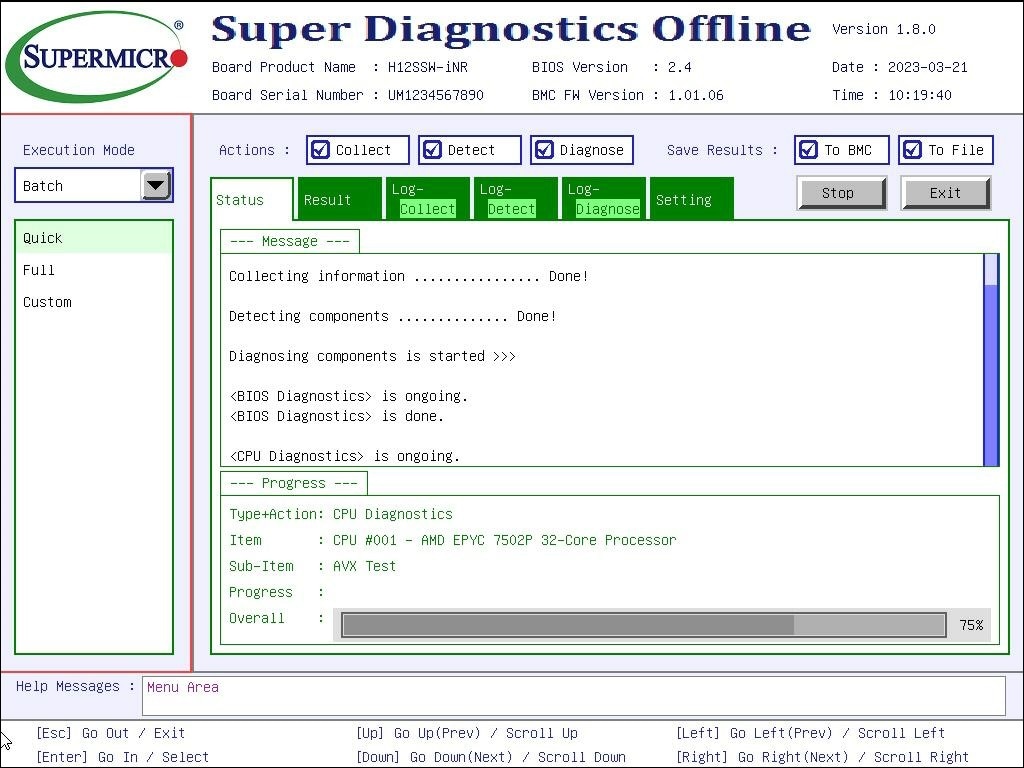 Super Diagnostics Offline Screenshot