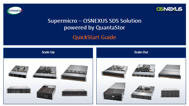 QuickStart Guide: Supermicro-OSNEXUS SDS Solution