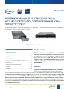 Supermicro’s BigTwin® and vSAN Excel at AO Performance