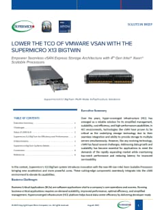 Supermicro’s BigTwin® and vSAN Excel at HCI Workloads